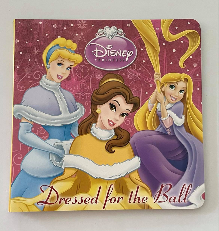 Childs Toddlers Disney Board Book - Disney Princesses - 15cms Square