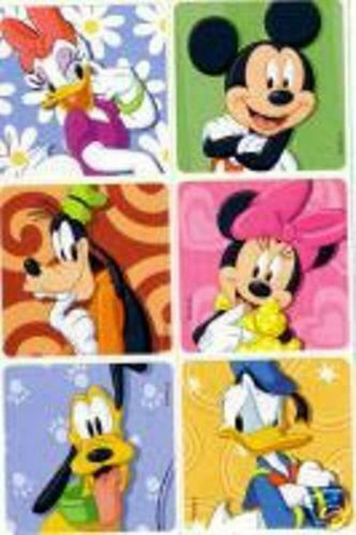 SALE - Pack of 12 Stickers - REDUCED TO CLEAR - Mickey Mouse & Friends