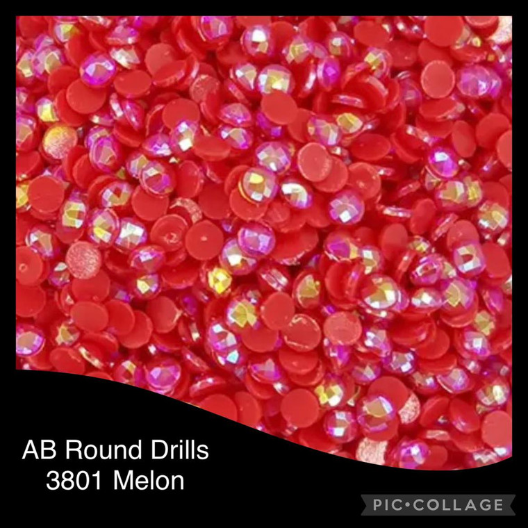 2000 Diamond Painting ROUND AB (Aurora Borealis) Drills - MELON 3801