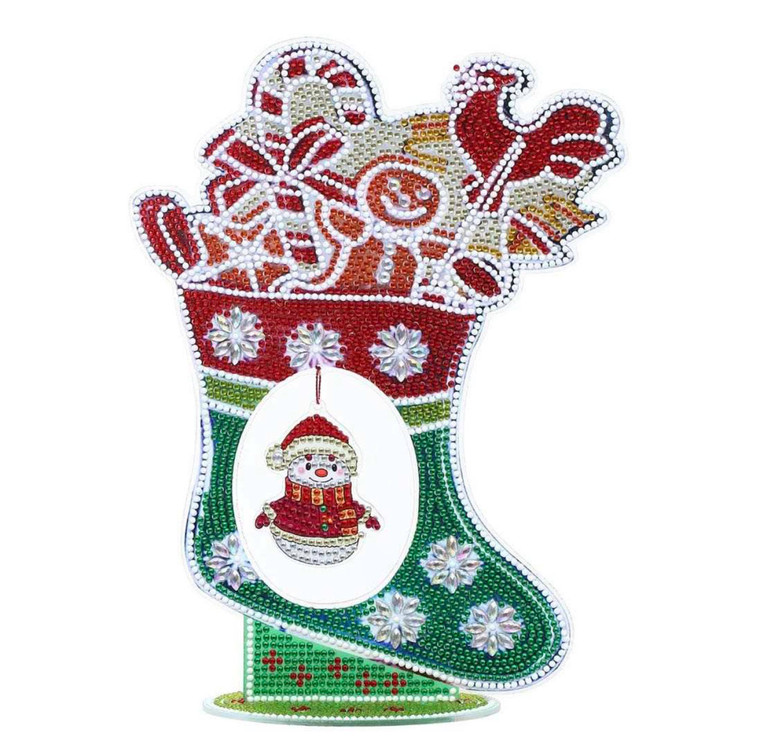 NEW 3D Christmas Stocking Diamond Painting DIY Decoration/Ornament Kit