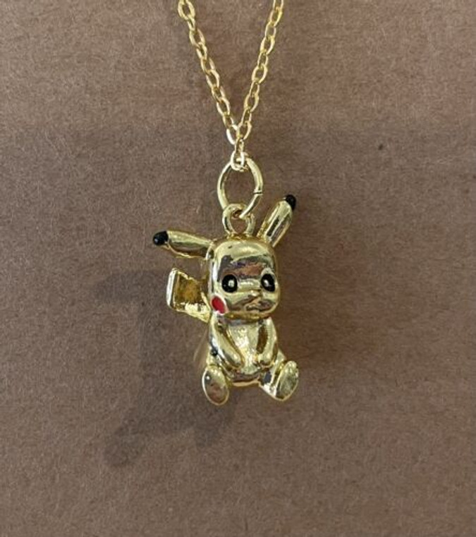 New Pokemon Pikachu Gold Plated Character Necklace - Great Gift