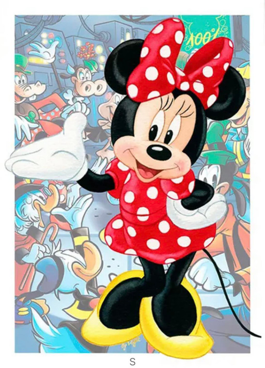 Minnie Mouse Diamond Painting ROUND Full Drill Kit - 40cms x 50cms