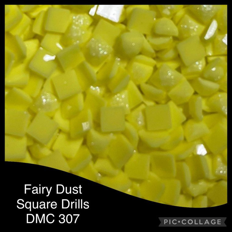 BRAND NEW - FAIRY DUST Diamond Painting SQUARE DRILLS DMC 307 - PACK 3000 18gms