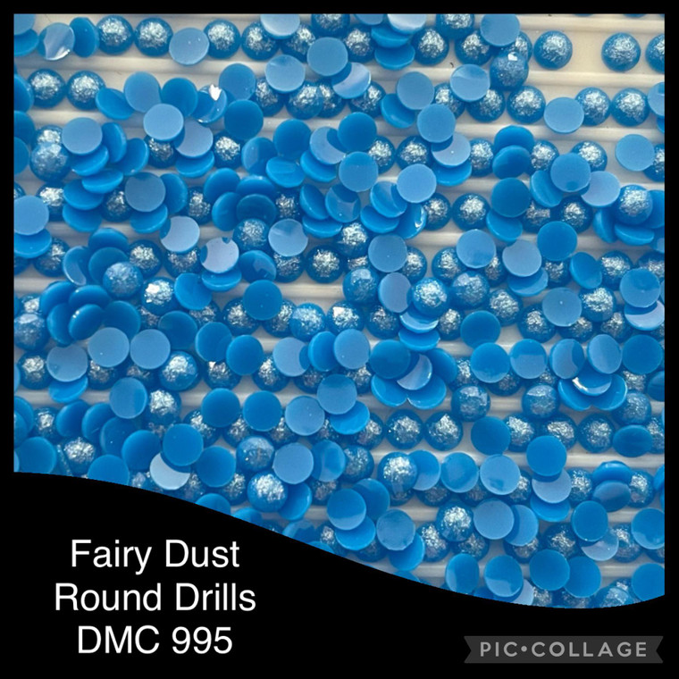 FAIRY DUST Diamond Painting ROUND DRILLS DMC 995 - PACK 2000 12gms