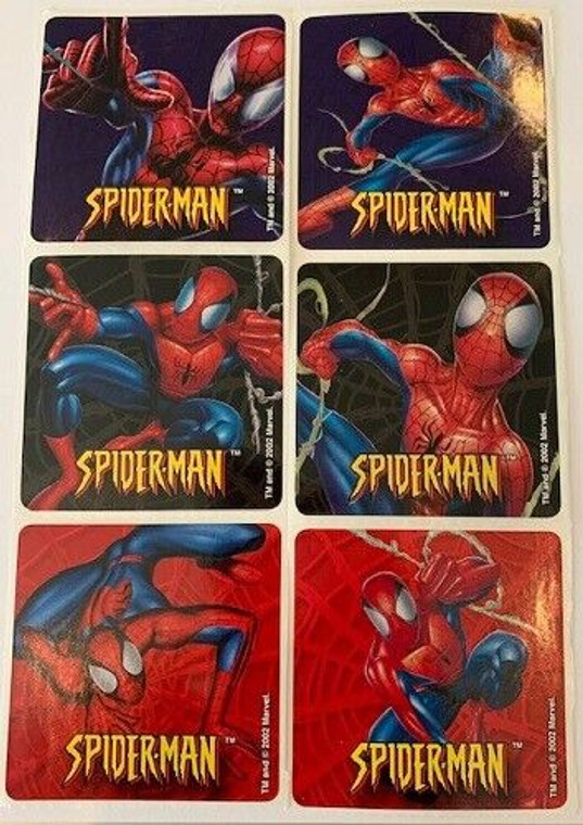 SALE - Pack of 12 Stickers - REDUCED TO CLEAR - Spiderman