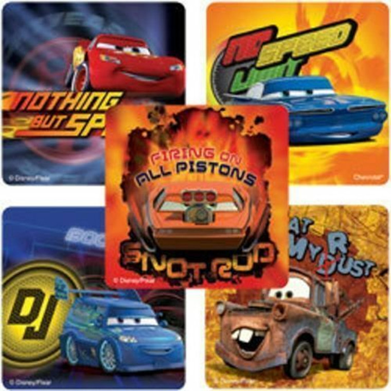 SALE - Pack of 10 Stickers - REDUCED TO CLEAR - Disney Cars Go Rama