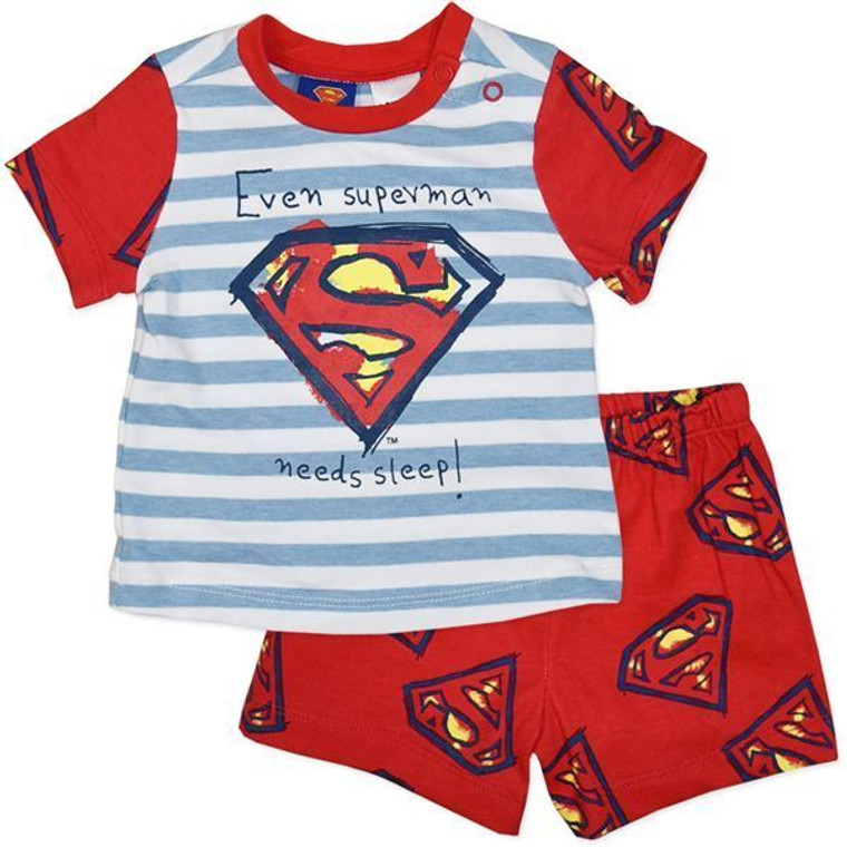 NEW Licensed Superman Boys/Infant Summer Pj's/Pyjamas - Size 2