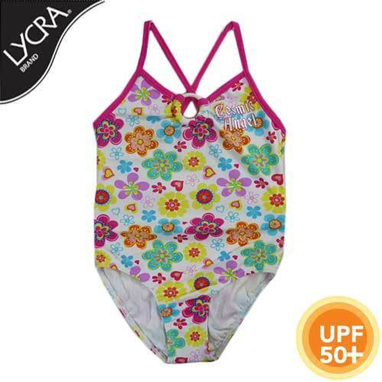 NEW Girls/Infant Floral Flowers Lycra Swimmers/Bathers/Togs - Size 3