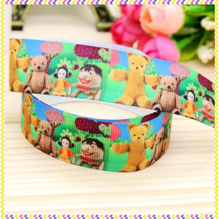 1 Metre PLAY SCHOOL Grossgrain 22mm Ribbon