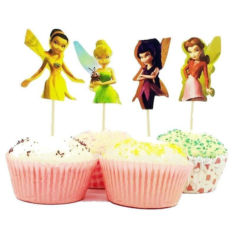 Lot of 24 Disney Fairies Cupcake Toppers - Perfect for Party