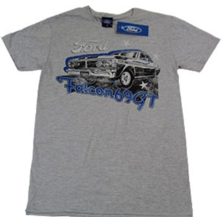 NEW Boys/Mens Ford Grey T-shirt - Size Small