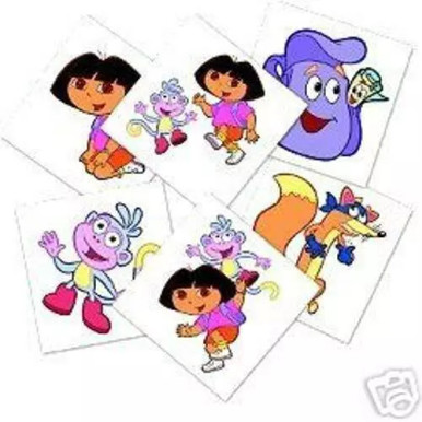 Dora Ink SALE - Pack of 12 Tattoos - REDUCED TO CLEAR - Dora the Explorer ...