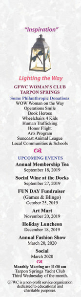 PLSBM28CT   2" x 8" Plastic Premium 19pt Custom Bookmarks w/Chainette Tassels