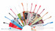 PBM285CT 2.75" x 8.5" Premium 16pt Custom Bookmarks with Chainette Tassels 