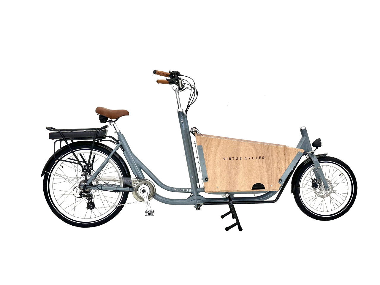 Bicycle with sales cargo box