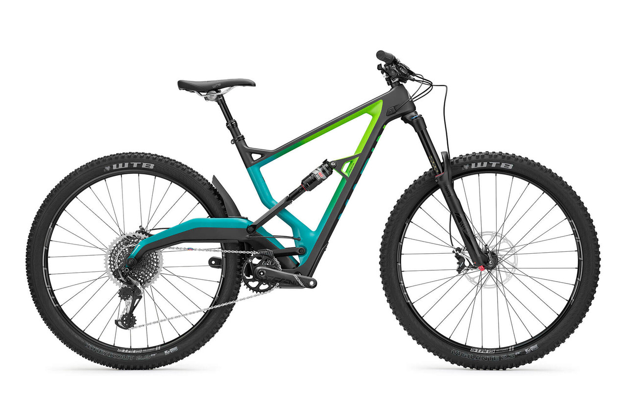 green full suspension mountain bikes