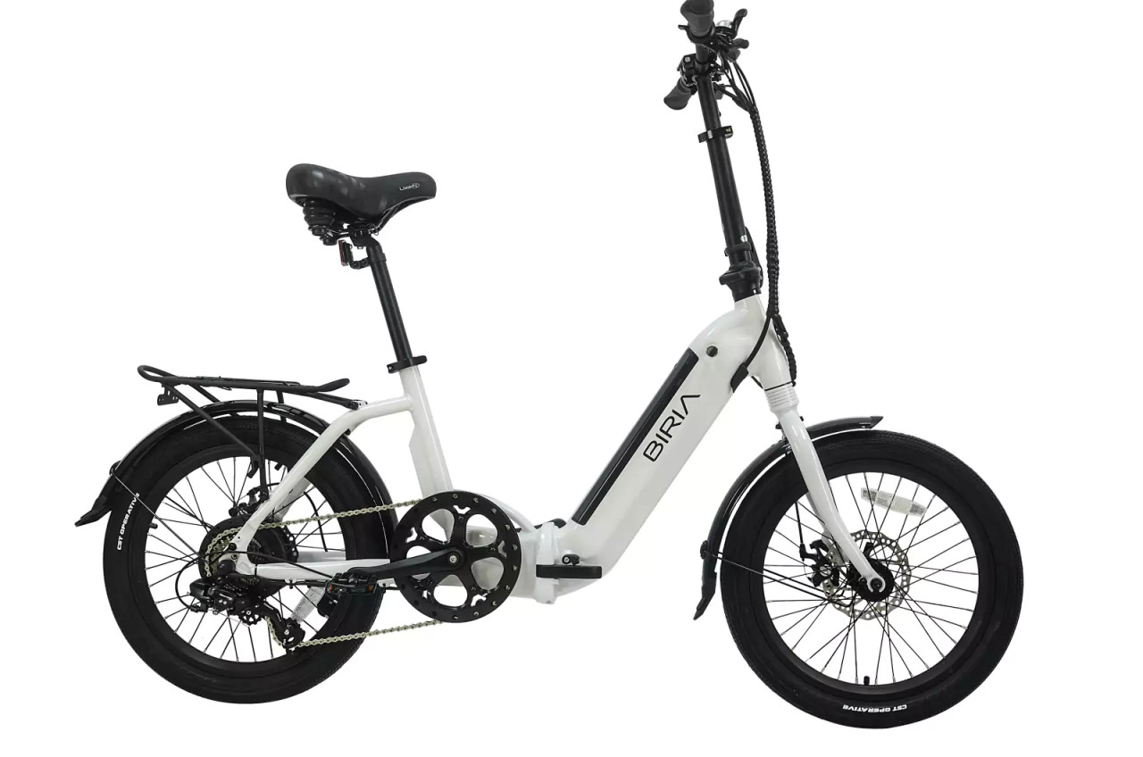 biria electric bicycles Glide Fat Tire Folding Bike 750W, 75 Mi, Silver Why a front Step-Through Folding-ST-4.0-MAX with Torque Sensor