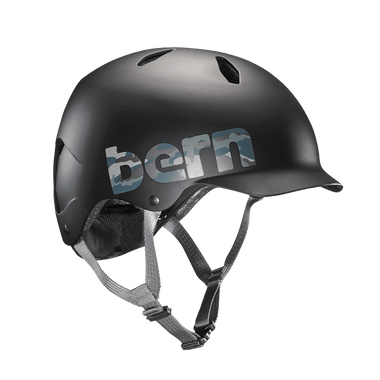 Bern | Summer Bandito | Boys Helmet | 2019 | Black - Matte Black Camo Logo
