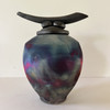 Rainbow Raku Cremation Urn