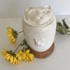 #Spiritpet Urn Products#White Ceramic Cat Urn with Cat's Face on lid.