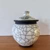 Back of small tree of life. shows the crackle raku finish. Back of small tree of life. shows the crackle raku finish.