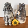 Poodle Dog Urn for Ashes-handmade ceramic urn for a. poodle