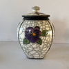 Inique Purple Pansy Flower Ash Urn