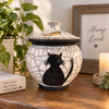 Home setting photo featuring the cat and moon urn for ashes