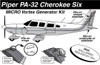 Piper PA-32 Cherokee 6 / Lance Vortex Generators Knots 2u