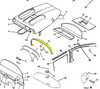 Aft Window Moulding. Cessna 0715010-2