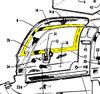 Moulding , Window Front Right. Piper 23308-06