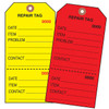 Maintenance  Repair Tags - #8, Pre-wired, Red (108-S-10752RPW)