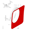 Window  Moulding, Beechcraft 1900 , Replaces Part  129-530052-21