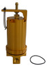 Fuel strainer, sediment bowl acts primarily as a fuel drain for water and small particles.
