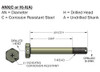 Airframe Bolt - AN3-14A