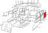 MOONEY M20, Panel Assembly, Baggage Compartment, RH