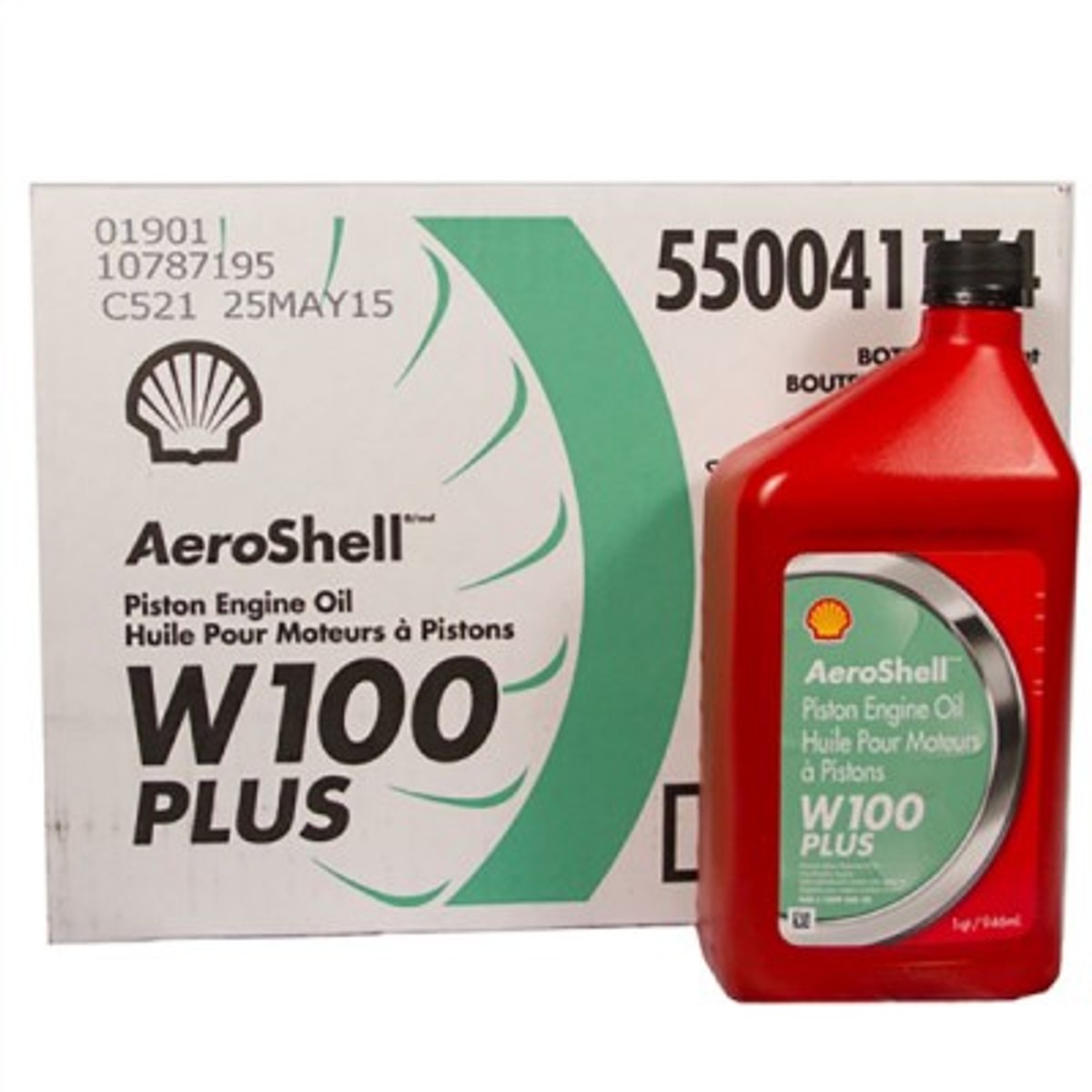 Aeroshell W100 PLUS Oil.   Case (6 quarts)