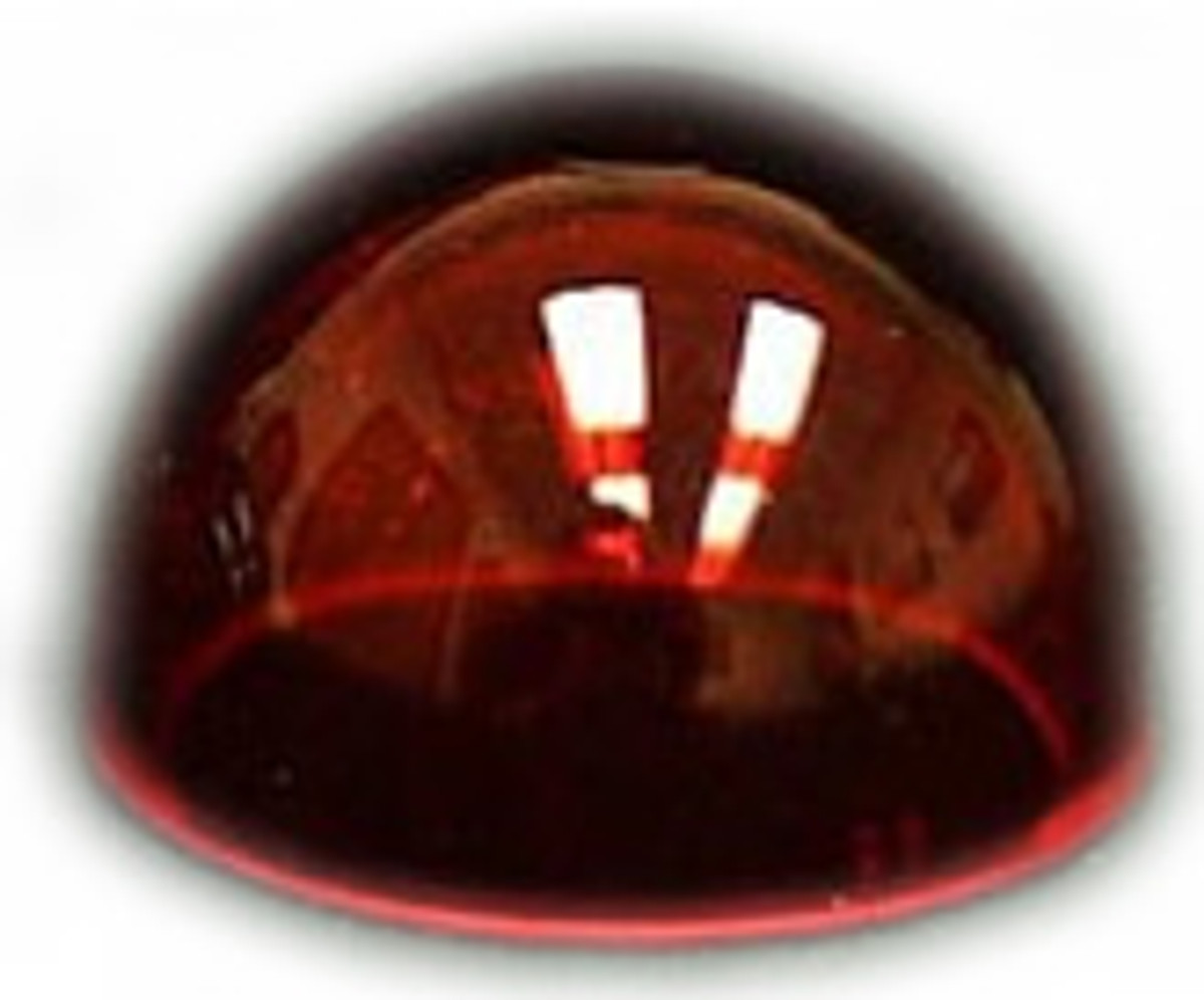 Whelen W1284R 68-4230020-50 Lens, Red Position Light used with A650 Series