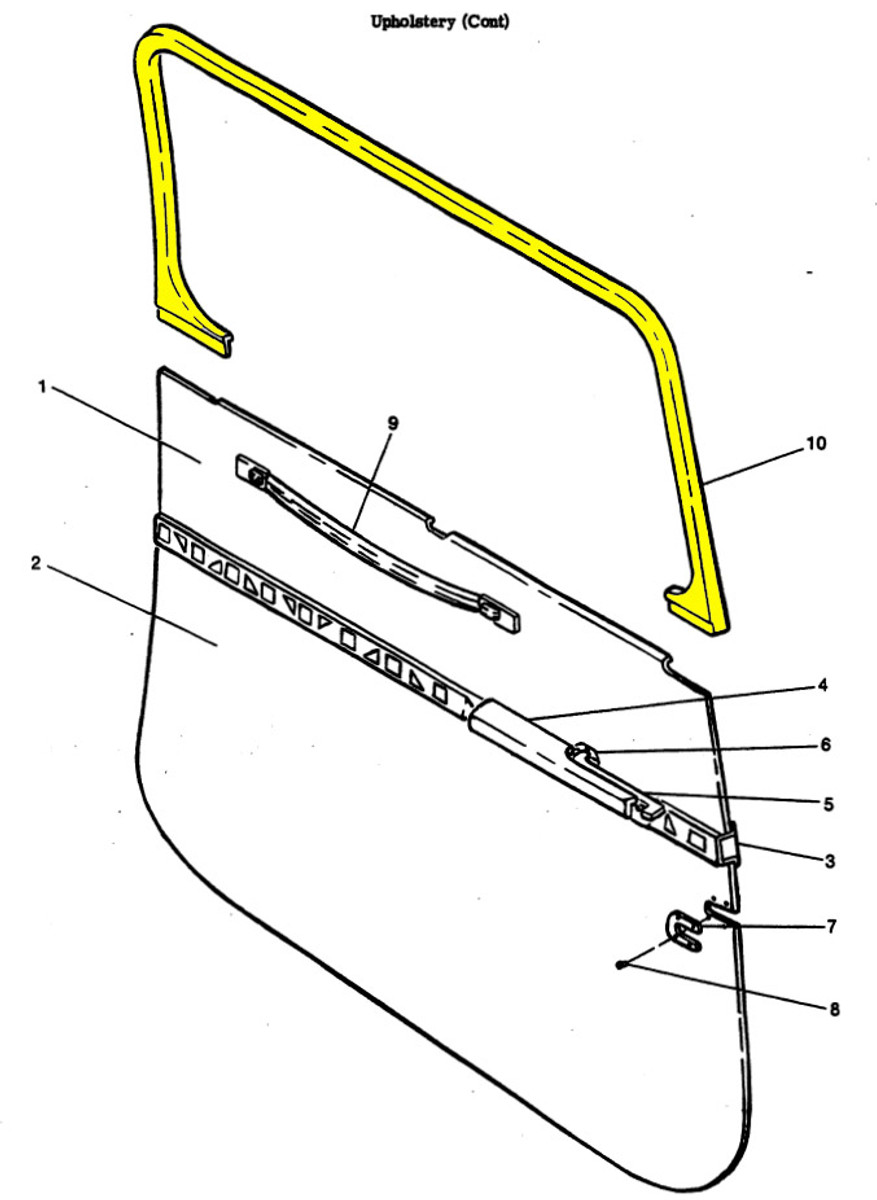 Moulding, Door Window. LH or RH. 0715032-18 & 0715032-19