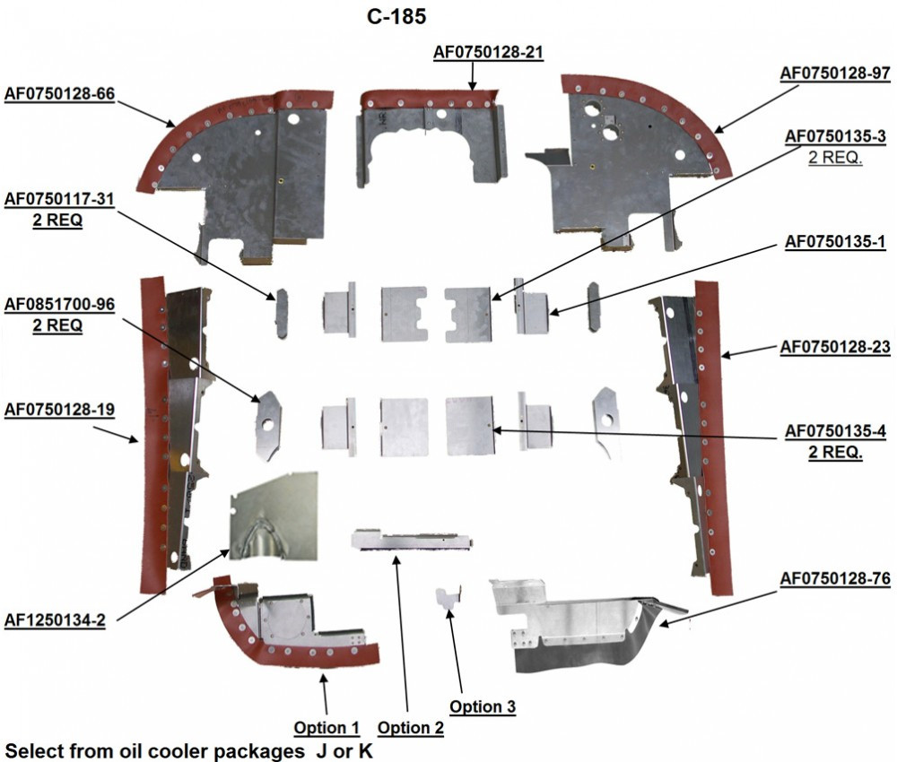 Cessna 185 Engine Baffles from Knots 2U