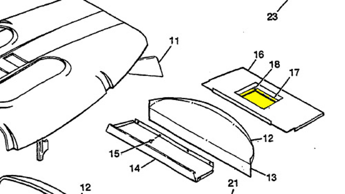 Cover Panel,  Baggage Shelf.  Cessna 0715023-8, 0715023-8-532