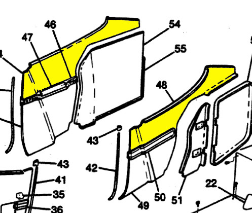 Cessna 182 Trim Panel Assy-Upper, (1981-1986), 2215022-11, 2215022