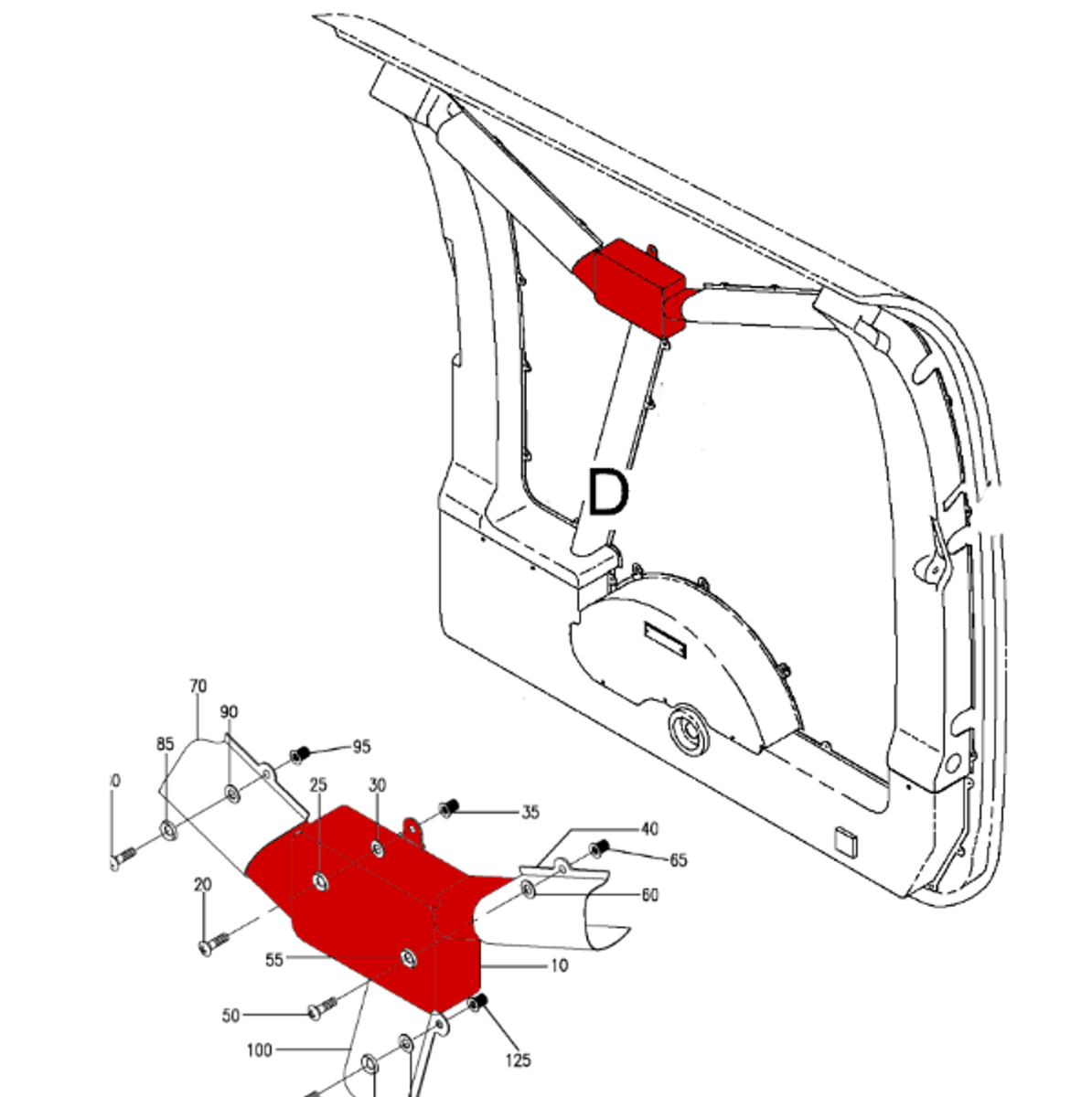 Pulley Assy Cover, Beechcraft 1900 , Replaces Part  129-530066-41