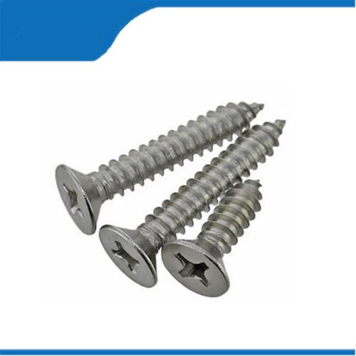 8 X 5/8 Sheet Metal Screw. Stainless Steel, Countersunk 82°. Phillips A Point