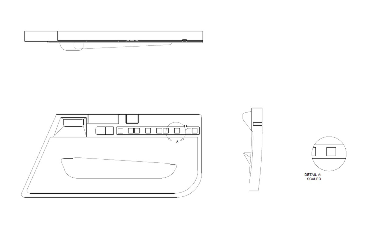 Cessna 150M LH/RH Door Panel, (1975-1977), 0414026-27, 0414026-28