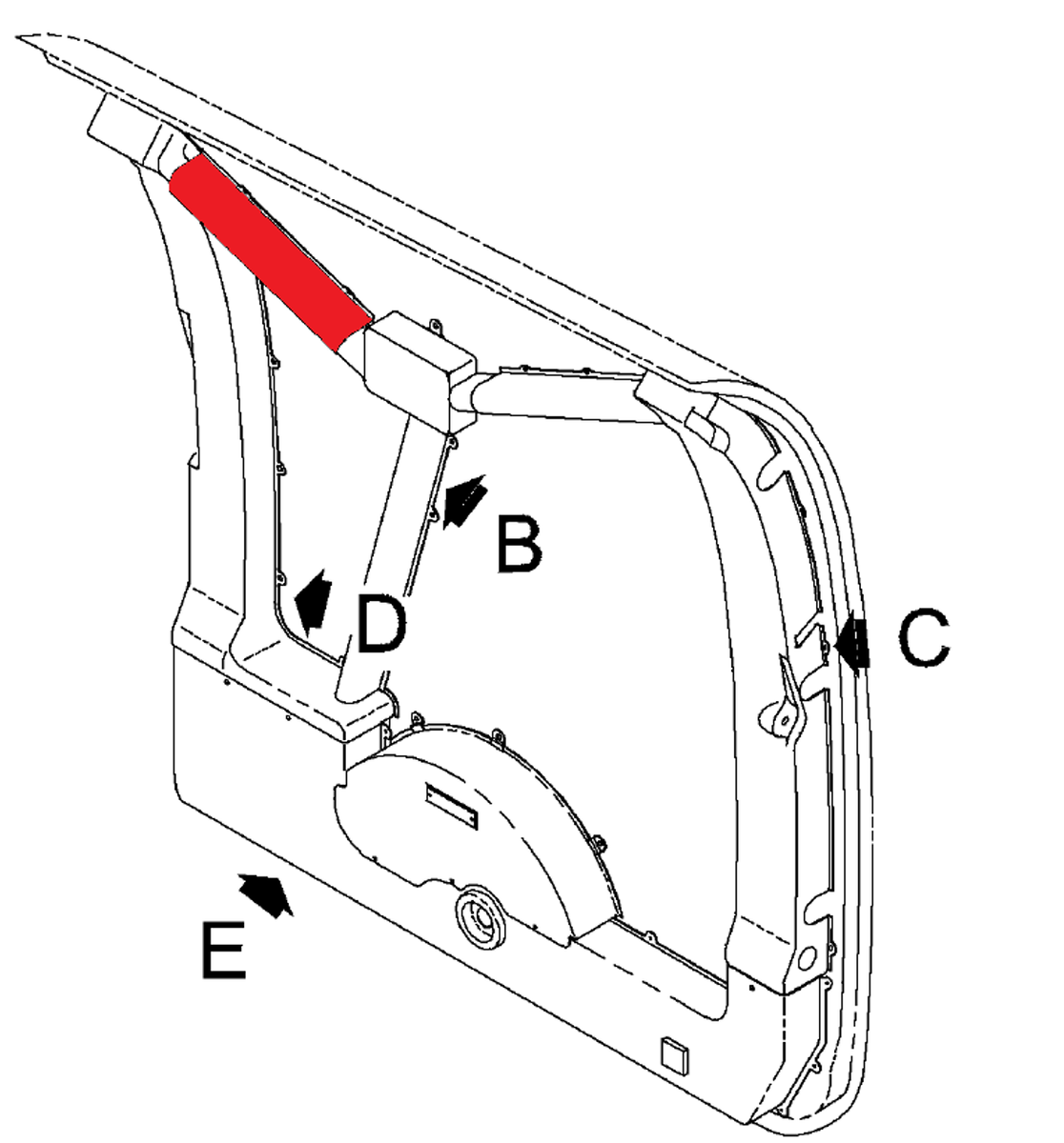 Cover - Aft Cable P129-530066-35