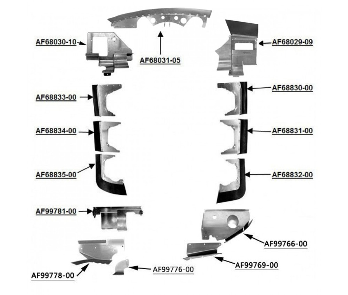 Rocker Cover Baffle, Piper PA-32-300, 68831-00