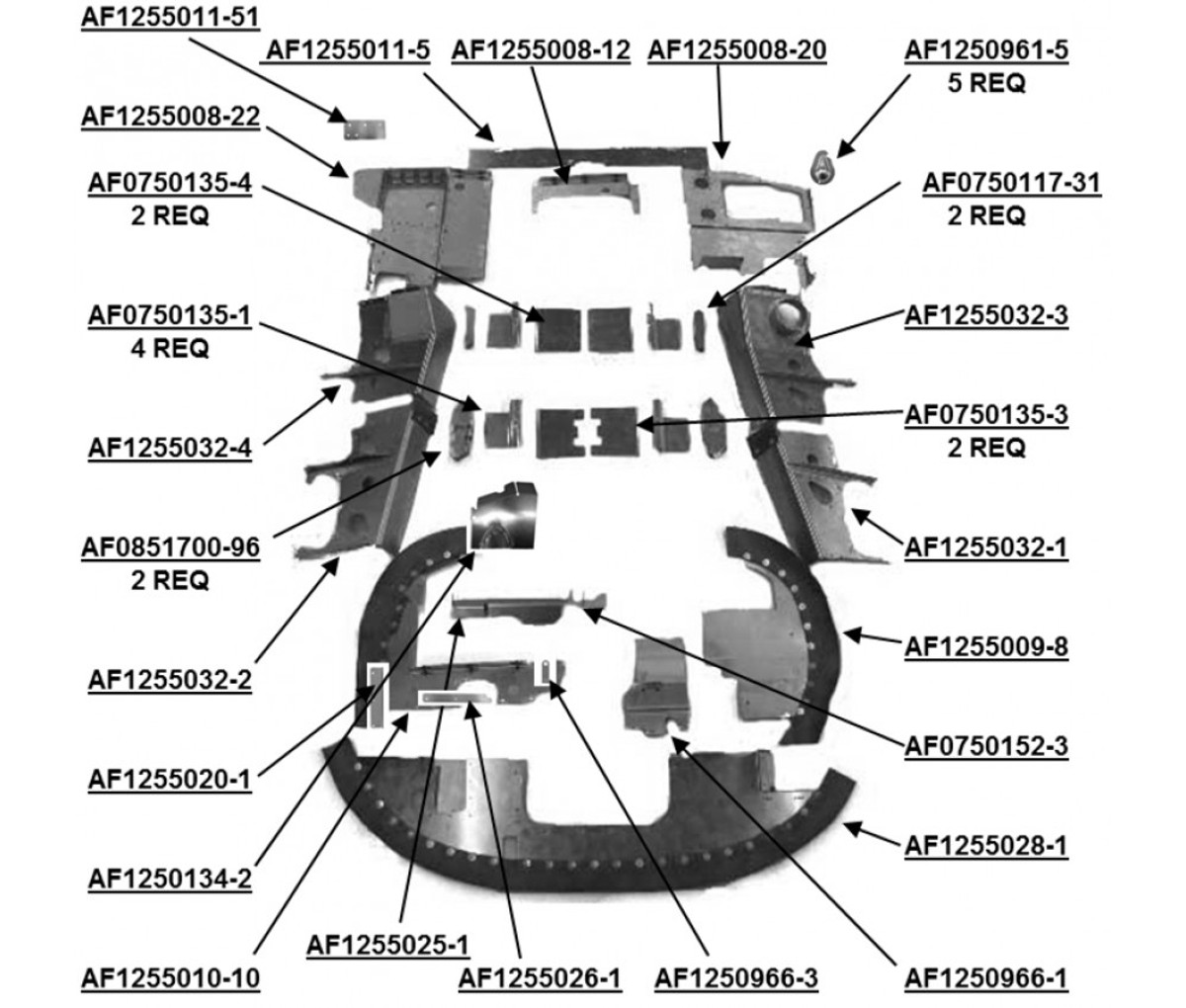 Cessna 206 Engine Baffles.