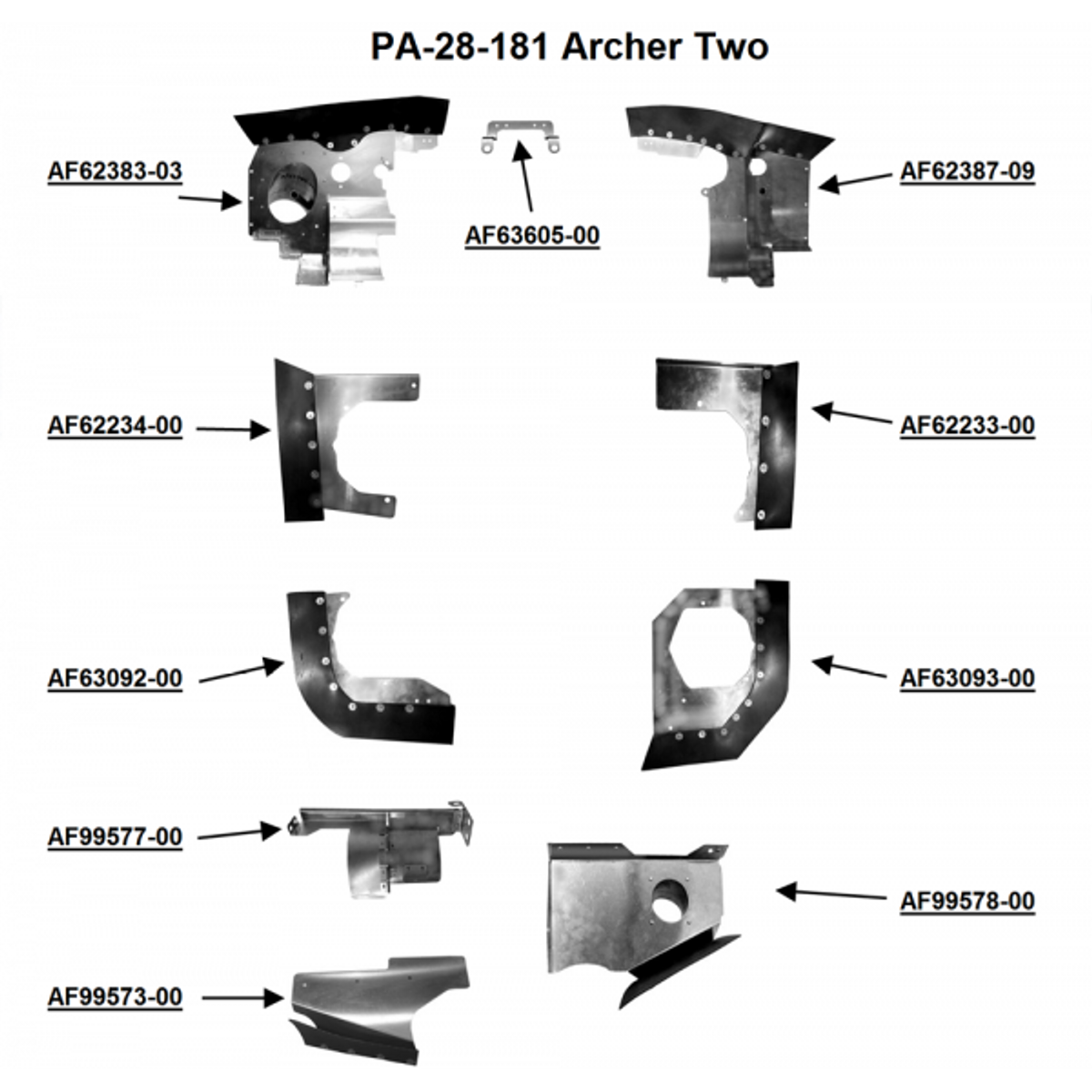 Piper PA-28-181 Engine Baffles