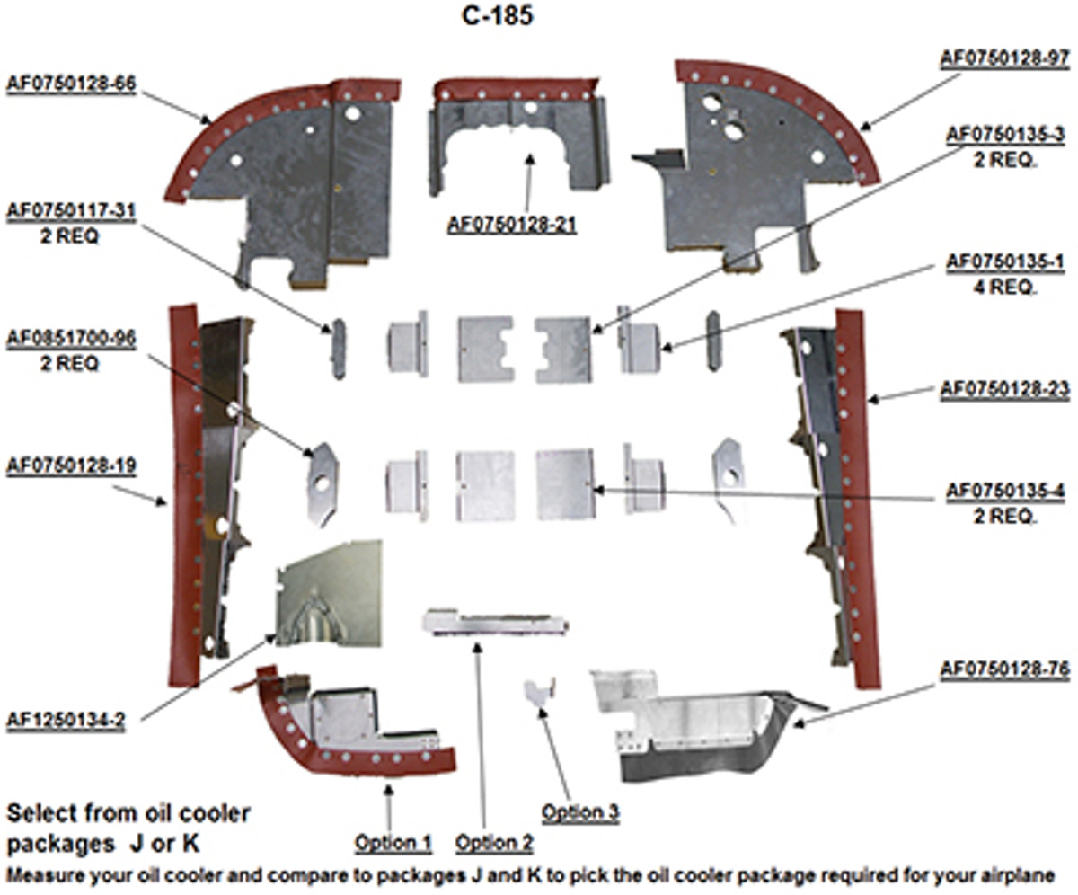 Engine Baffles Cessna 185